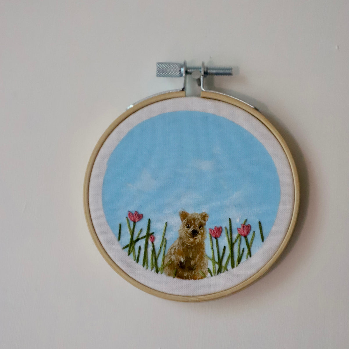 Quokka Embroidery - 3"