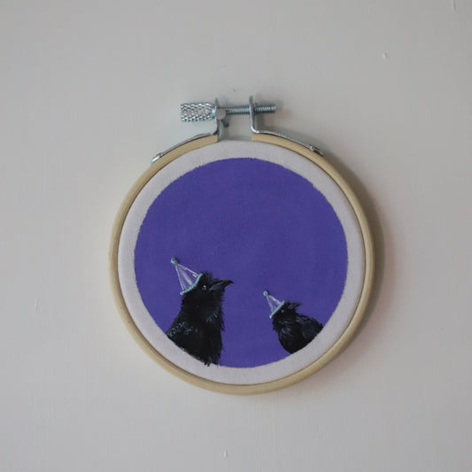 Raven Embroidery - 3"