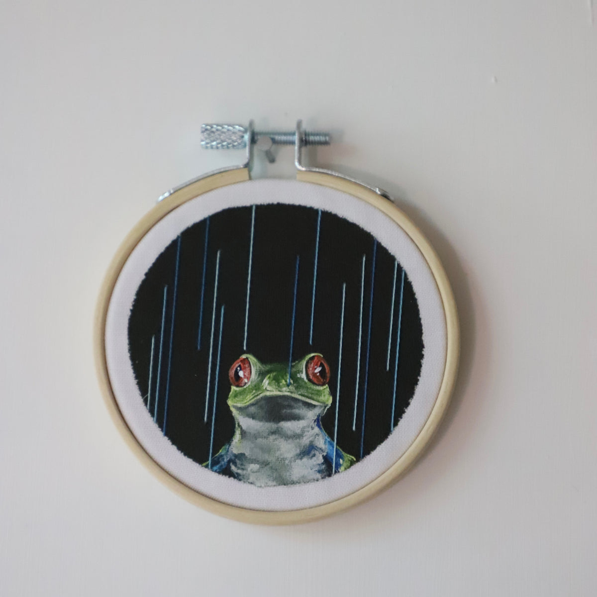 Red-Eyed Tree Frog Embroidery - 3"