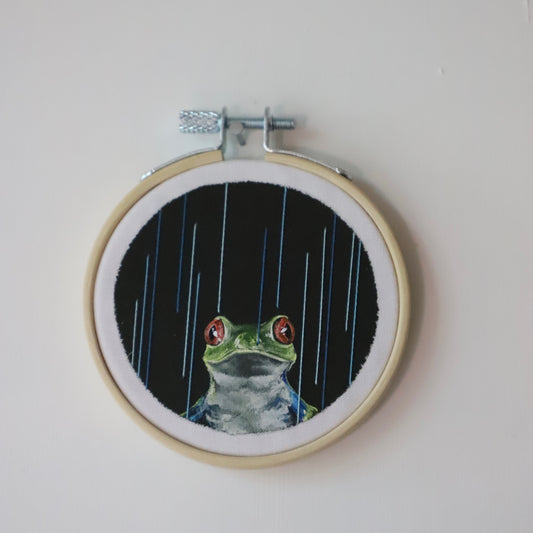 Red-Eyed Tree Frog Embroidery - 3"