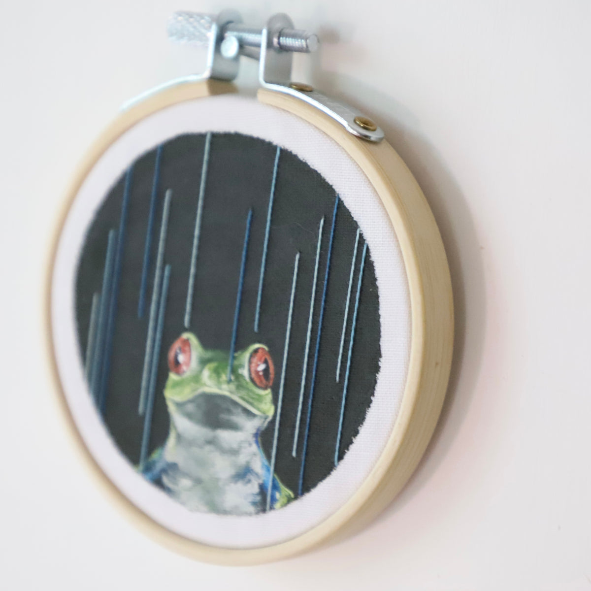 Red-Eyed Tree Frog Embroidery - 3"