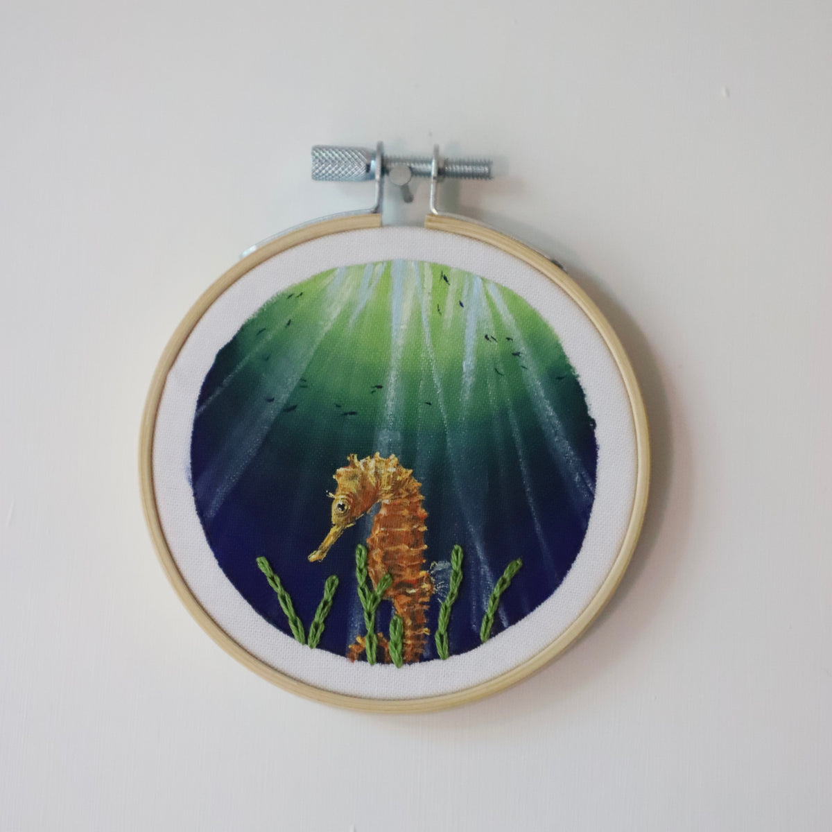 Seahorse Embroidery - 3"