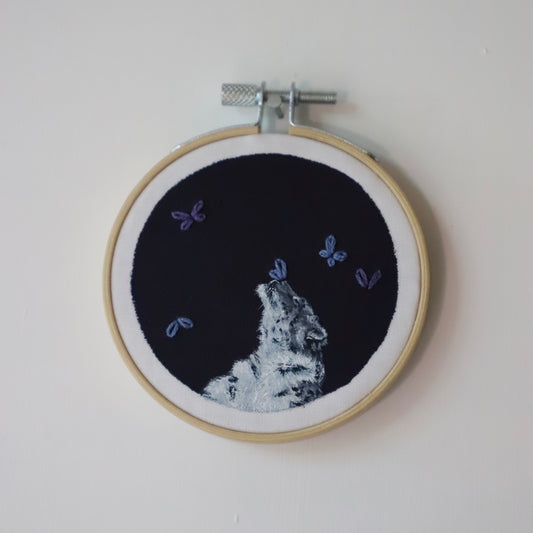 Snow Leopard Embroidery - 3"
