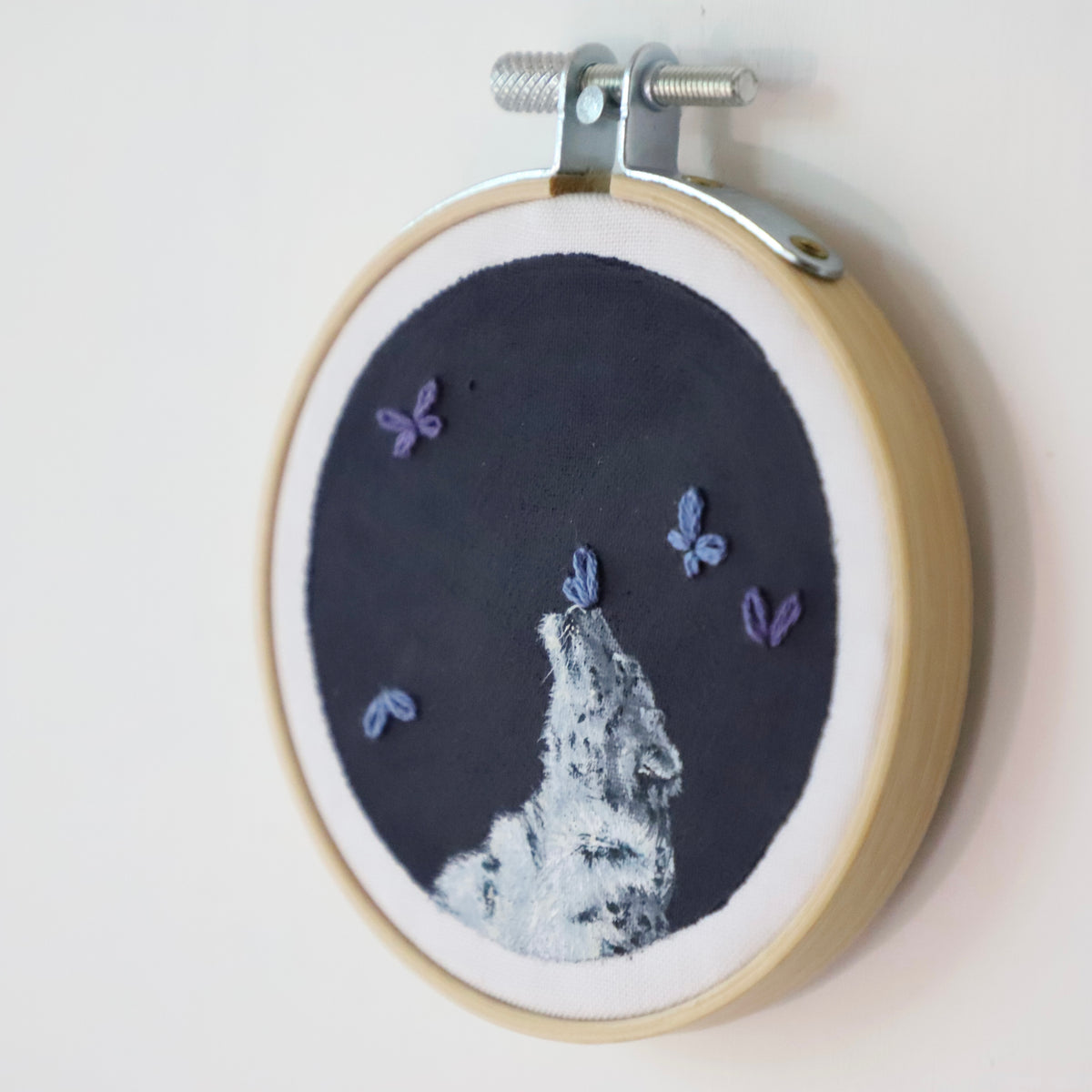 Snow Leopard Embroidery - 3"