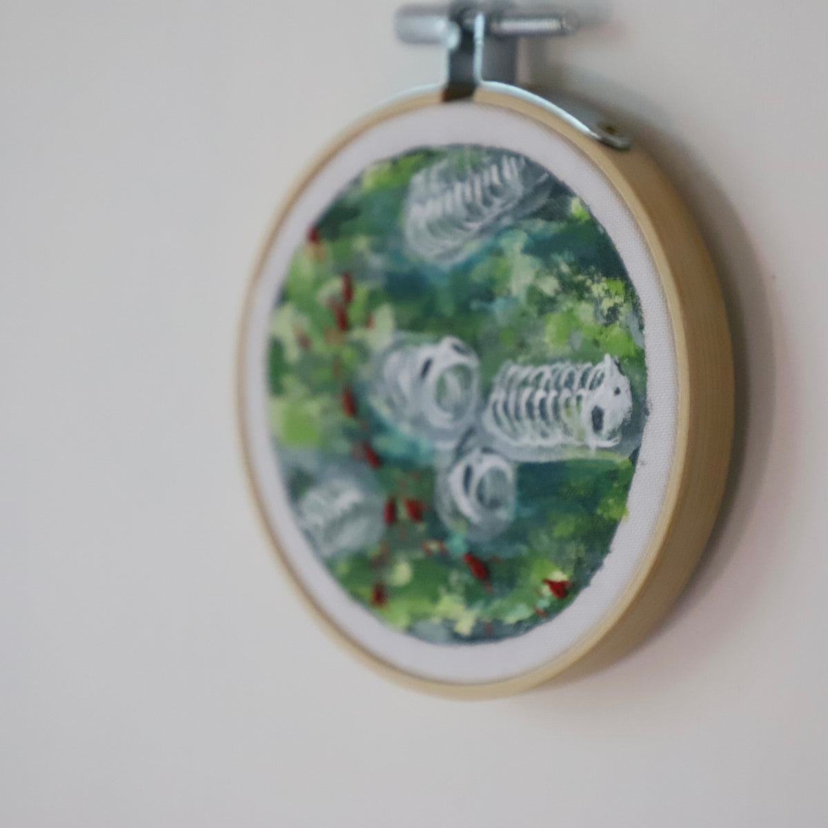 Skeleton Panda Sea Squirt Embroidery - 3"