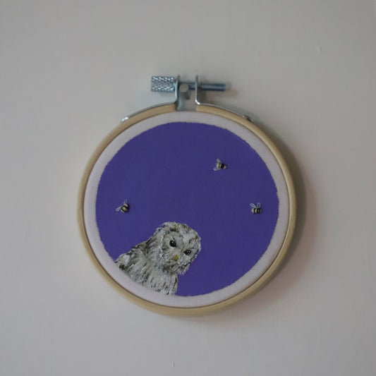 Ural Owl Embroidery - 3"