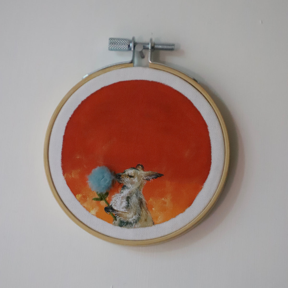 Wallaby Embroidery - 3"