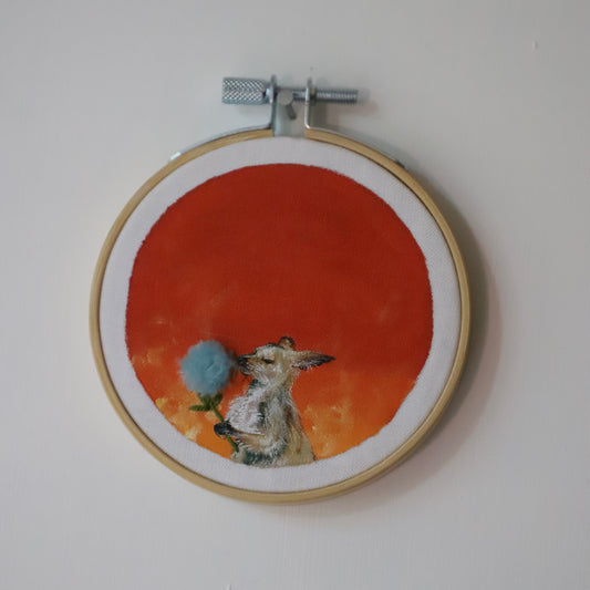 Wallaby Embroidery - 3"