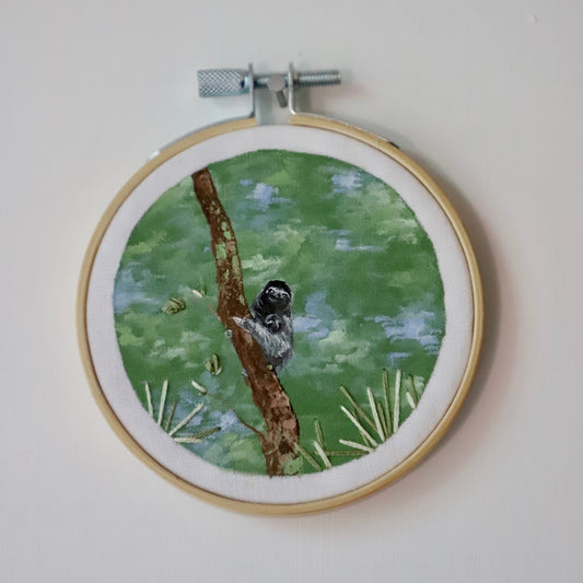 Sloth Embroidery - 3"