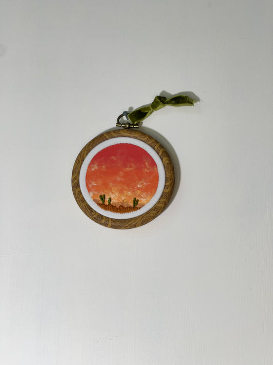 Desert Sunset Embroidery - 3"